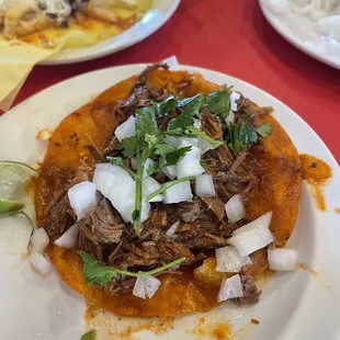 Birria taco de res