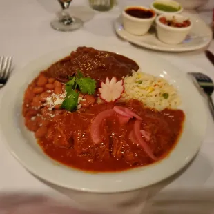 Combo mole and cochinita.