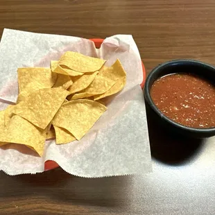 Complimentary Chips with Hot Salsa