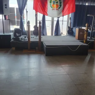 Stage for live music