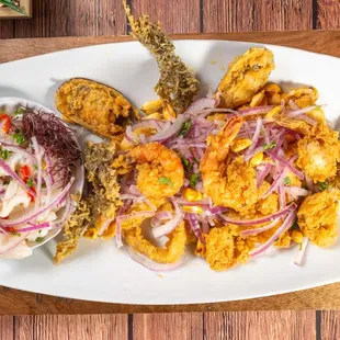 alianza ---jalea mixta con ceviche de pescado
