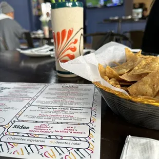 Fresh made Chips and salsa