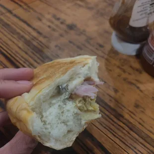 Eat your buns slow - bought this ham and egg bun with a bolt/nail in it today 6/12/22