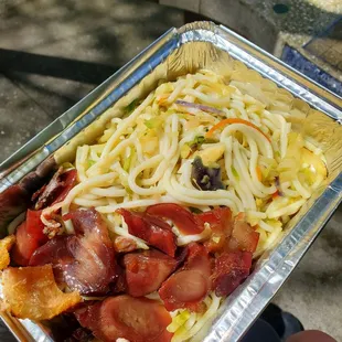 Singapore noodles and chasiu