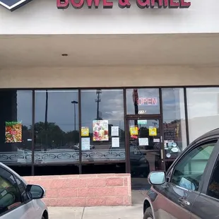 Outside of the Restaurant.