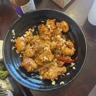 Spicy orange chicken