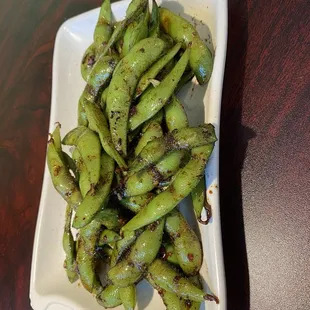 Garlic edamame