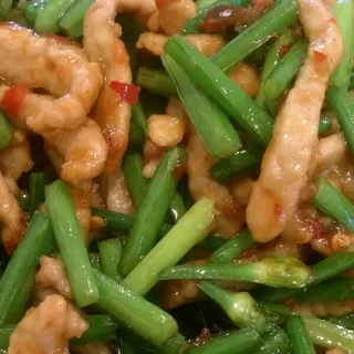112. Pork with Flower Chive /