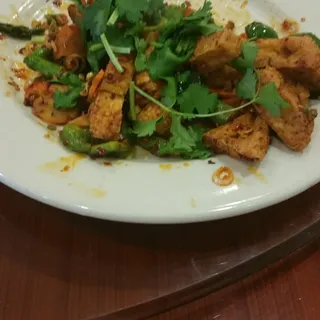 143. Pan Fried Tofu with Crushed Pepper /