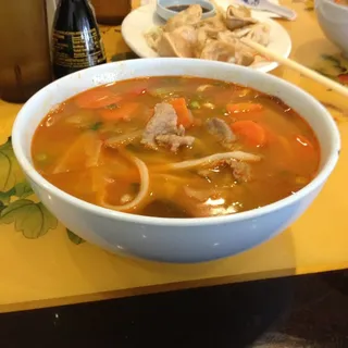 169. Spicy Beef Udon Noodle Soup /