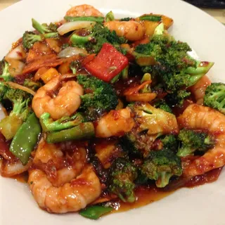 40. Sauteed Shrimp with Veggies /
