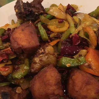 74. Stir Fried Spicy Chicken /