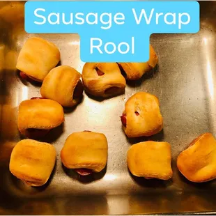 sausage wrapped in doughnuts