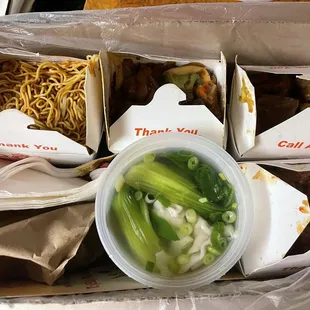 Family dinner (+$2 for the skinny noodles)