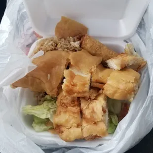 negative 5-star almond chicken meal