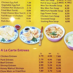 Some pics of the menus and restaurant.