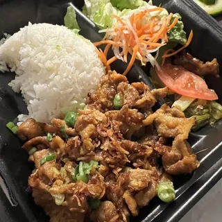 Grilled Pork Rice (Cm Tht Nng)