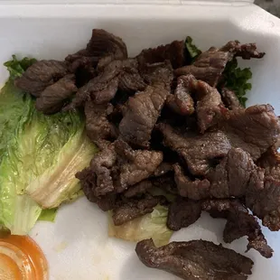 Dry and bland and that's 3 orders on the same tray