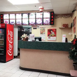 the inside of a restaurant