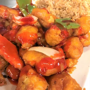 Sweet &amp; Sour Chicken is found on our Chinese Food menu.