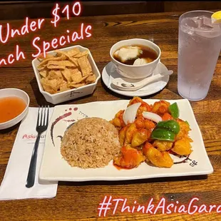 $ 10 lunch specials