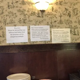 Don't not take more food than you can eat!!!