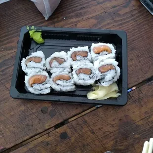 Tiny little salmon roll