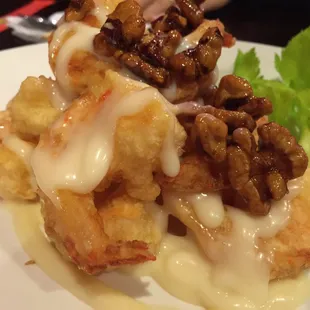 Crispy Prawn with with Walnuts... aka Honey Walnut Shrimp.