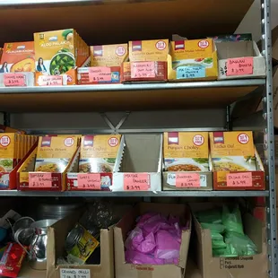 I typically stock up on the boxed meals that are prepared in India- 2 for $4