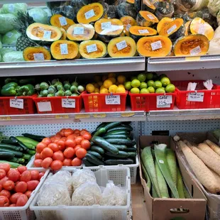 a variety of vegetables on display