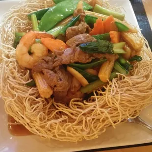 Asia's Crispy Egg Noodles