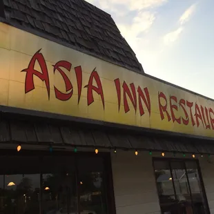the front of the restaurant