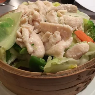 Steamed chicken &amp; veggies