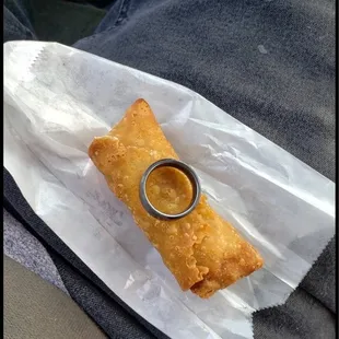 Paid almost 5 bucks for these two cold frozen eggroll. Way pricey