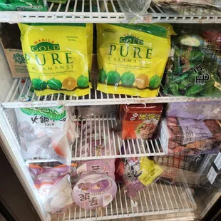 the inside of a refrigerator full of food