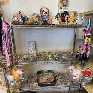 a display of toys and merchandise