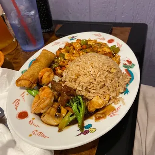 Kung Pao Chicken Luncheon Special and Triple Delight Luncheon Special
