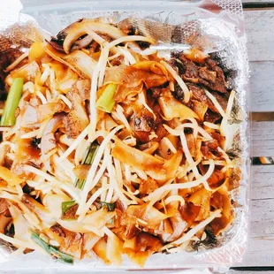 Beef chow fun