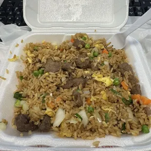 Beef fried rice