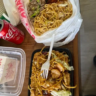 House Special Chow Mein, Chow Mein, Orange Chicken, Beef Broccoli