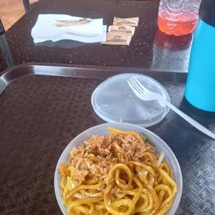 Fried rice and Thai noodles and.