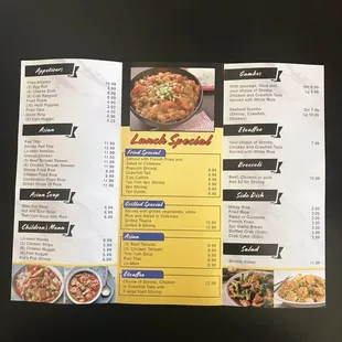 New menus