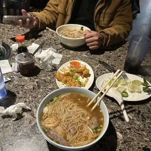 Combination Pho, Salt &amp; Pepper Shrimp