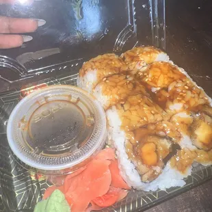 Shrimp tempura rolls