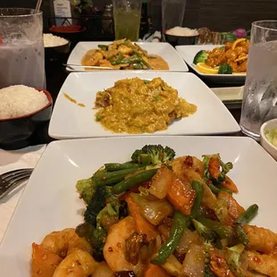 9. Yellow Curry Red Snapper  11. Broccoli with Shrimp
