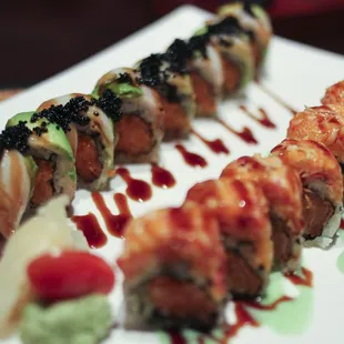 food, sushi and sashimi, sushi, sashimi