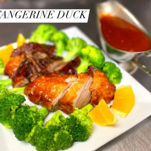 Tangerine duck