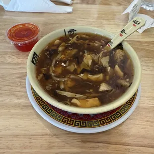 Hot and sour soup.