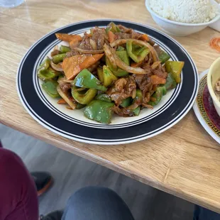 Pepper steak.