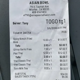 What I ordered today